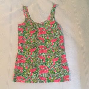 Lilly Pulitzer flamingo tank top - never worn!